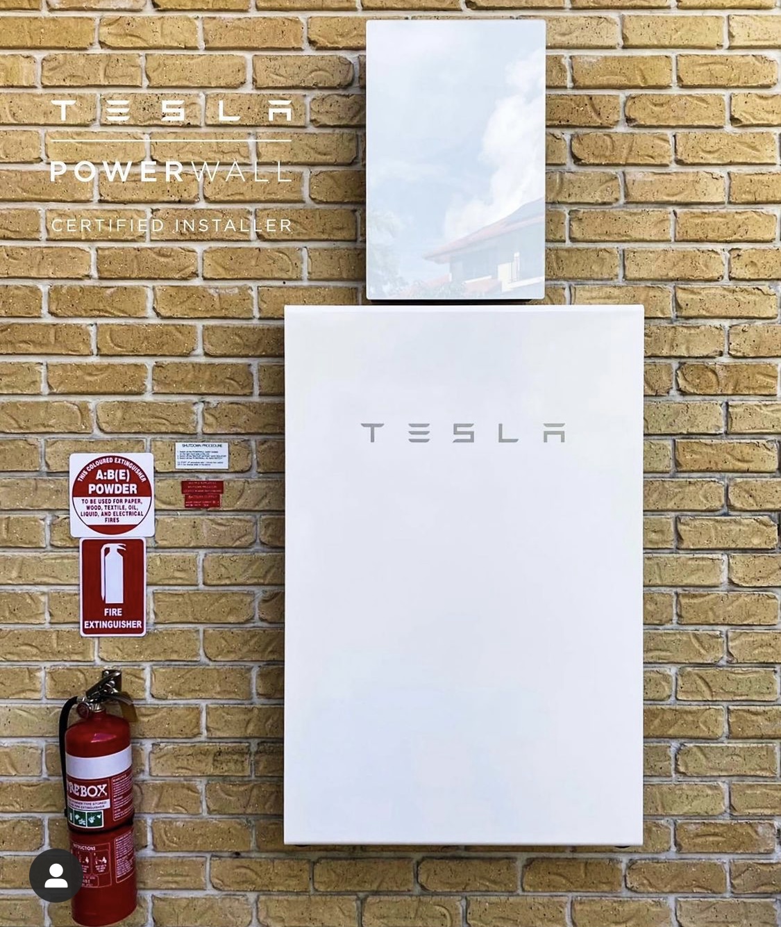 Tesla powerwall installed on a brisbane house